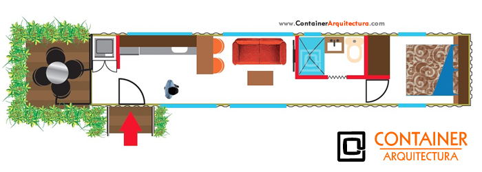 Casa en contenedores -  Container Arquitectura